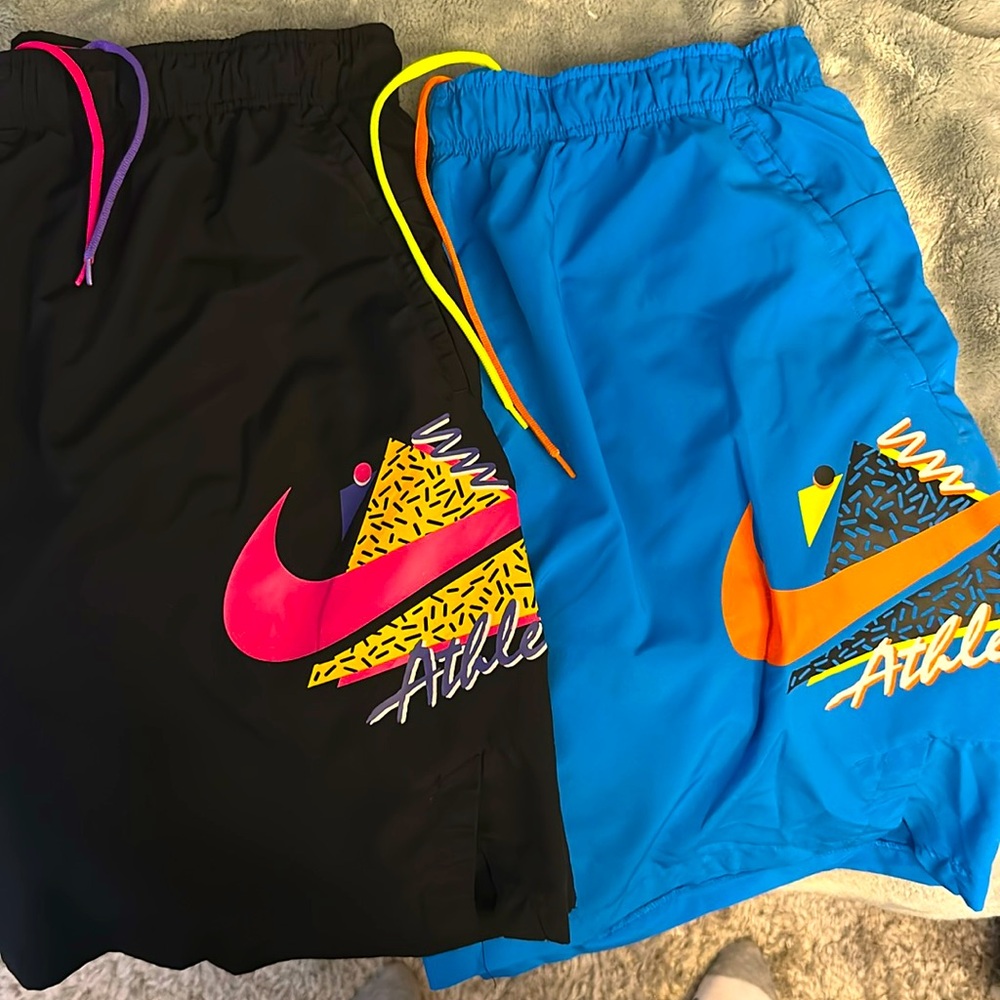 Two Pairs of Nike Athlete Shorts